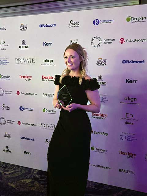 Chloe Winning a Composite Bonding Award Chloe Winning a Composite Bonding Award