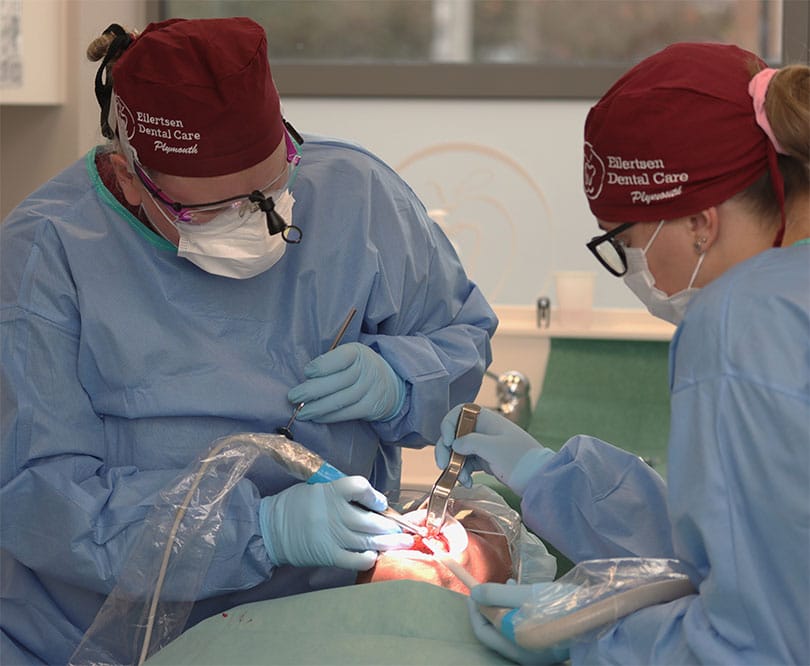 implant procedure in place